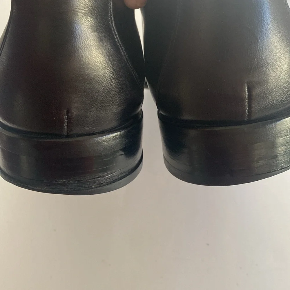 MEZLAN Julian Men's Black Crocodile Leather Dress Shoes Size 10.5 M